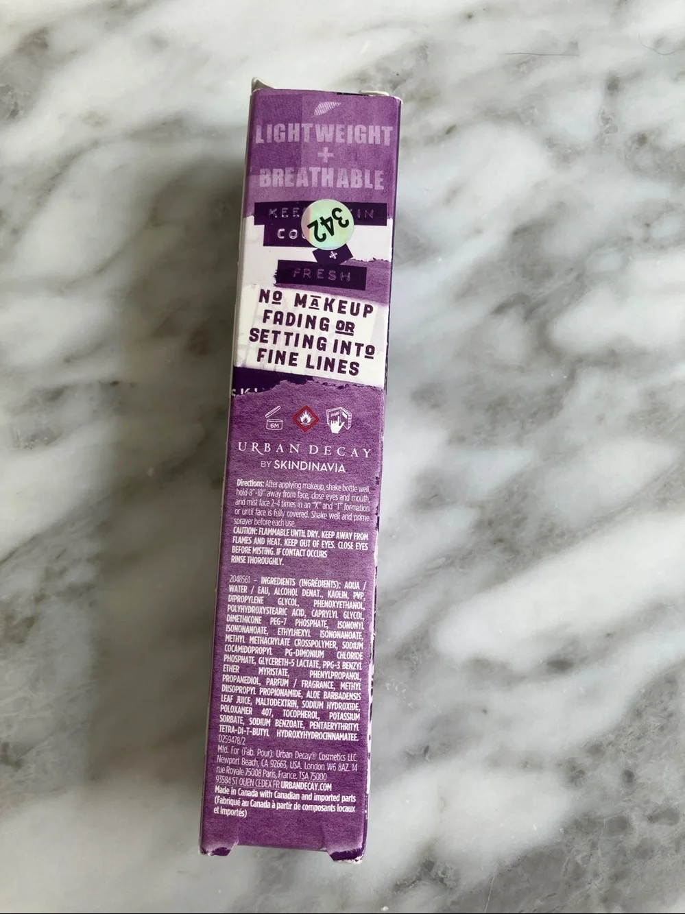 Urban Decay All Nighter Ultra Matte Setting Spray